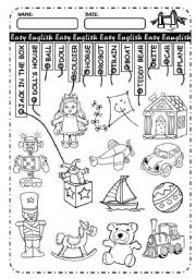 English Worksheet: Toys