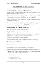 English worksheet: first impressions