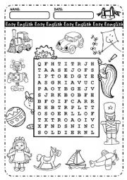 English Worksheet: Toys