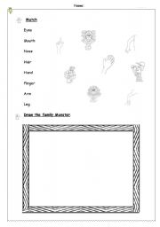 English worksheet: Parts of the body