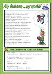 English Worksheet: MY BEDROOM... MY WORLD!