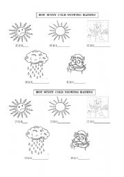 English Worksheet: Whats the weather?