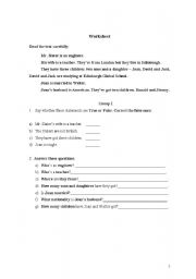 English Worksheet: worksheet - 5th form