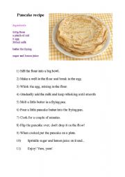 English Worksheet: Pancake day