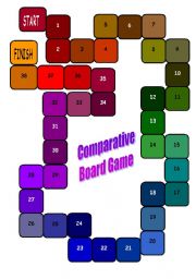 English Worksheet: Comparison Board Game 1-5