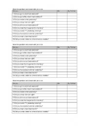 English worksheet: Past activities