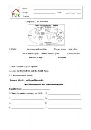 English worksheet: Grade 2 First Geography Test