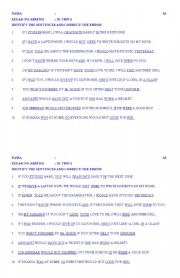 English Worksheet: Conditionals Excersise