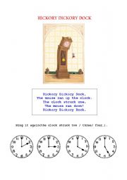 Nursery Rhyme: Hickory Dickory Dock