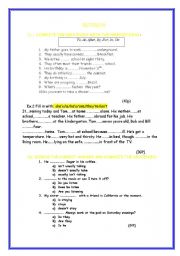 English worksheet: REVISION