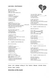 English Worksheet: Lady Gaga - Bad Romance activity