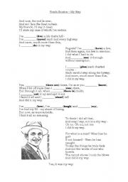 English Worksheet: Frank Sinatra - My way