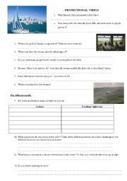 English Worksheet: New Zealand - Auckland promotional video