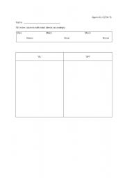 English worksheet: initial blends