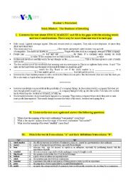 English Worksheet: Business English - Stock market