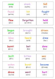 Irregular verbs BINGO 2