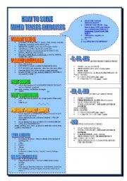 how to solve mixed tenses exercises