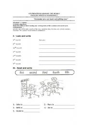 English Worksheet: DATES