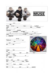 English Worksheet: Uprising fill-in-the-blank song (from MUSE) + exercises