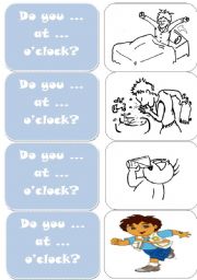 English Worksheet: Do you ... at ...?