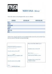 English Worksheet: Nirvana- Sliver