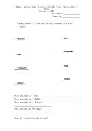 English Worksheet: test