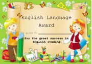 English language award