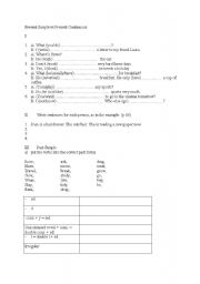 English worksheet: pr simple vs pr continuous, past simple vs pr perfect