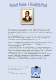 English Worksheet: Robert Burns