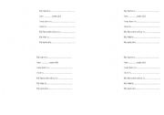 English Worksheet: BADGES DE PRESENTATION