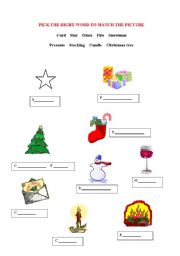 English Worksheet: Christmas