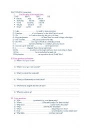 English Worksheet: Past Simple - exercises