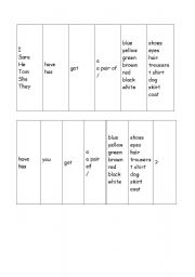 English worksheet: have got