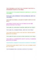 English Worksheet: ADJECTIVES WITH -ED AND -ING