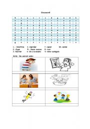 English worksheet: crossword   classroom activities