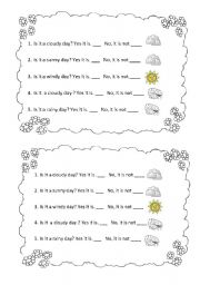 English Worksheet: weather 