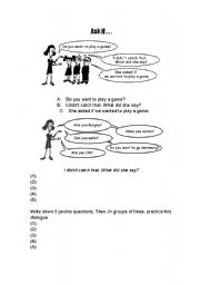 English Worksheet: speaking about a visit 