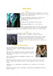 Positive and negative movie critics (Avatar...)