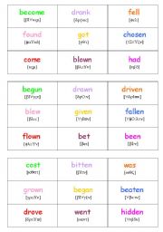 Irregular verbs BINGO-4