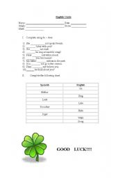 English Worksheet: do /does guide