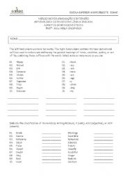 English Worksheet: English morphology