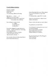 English Worksheet: E-MAIL WRITING VOCABULARY