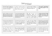 English Worksheet: Teen problems - cards