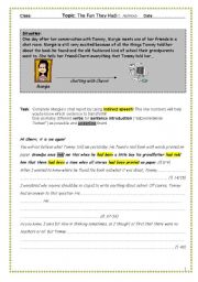 English Worksheet: The Fun They Had - Reported Speech Worksheet