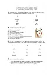 English Worksheet: Pronunciation: 