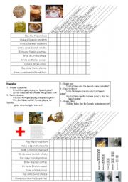 Verb tense drilling - battleships game