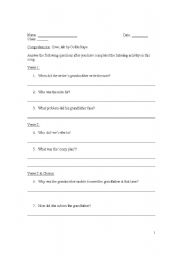 English Worksheet: Song: Collin Raye Love Me 