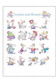 English Worksheet: Injury and illness