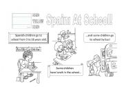 English Worksheet: Spain at school 