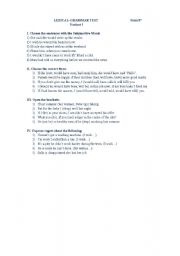 English worksheet: test on conditionals